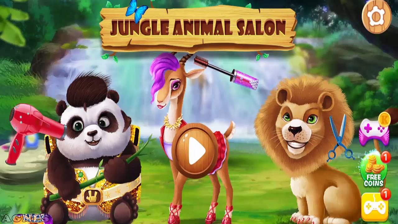 Kids Games: Jungle Animal Makeup - Learn color Happy Animals