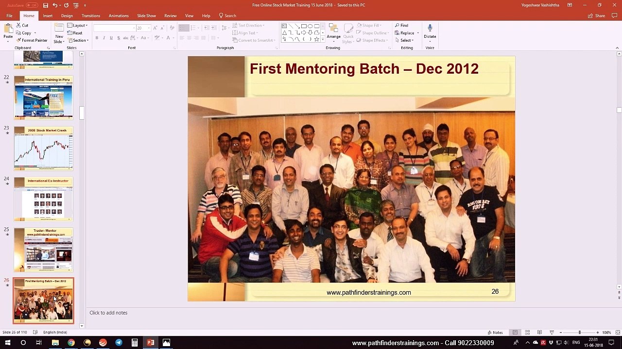 Free Hindi Stock Market Training by Yogeshwar Vashishtha (M.Tech.IIT) (Part-2 of 3))
