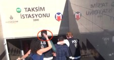 Taksim Metrosunda Tacize Uğrayan Kadın Tacizcisine Tokat Attı