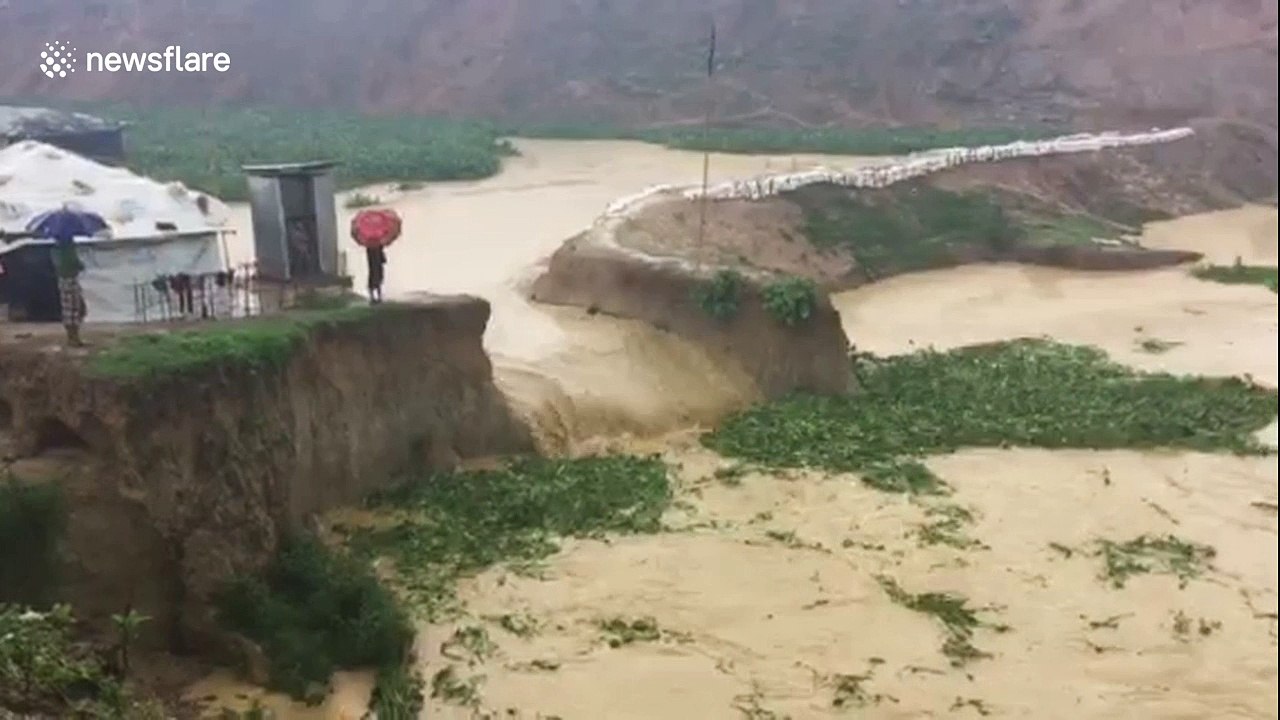 Monsoon rains devastate Rohingya refugees camps in Bangladesh