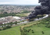 Black Smoke Billows From Site of Recycling Centre Fire in South Yorkshire
