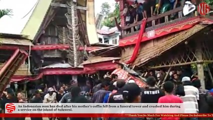 Mother's Coffin Kills Son In Indonesia - Son Buried Alongside Mom