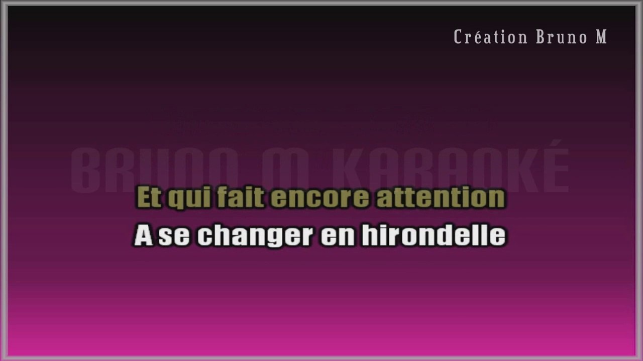 Michel Sardou - Rebelle KARAOKE / INSTRUMENTAL