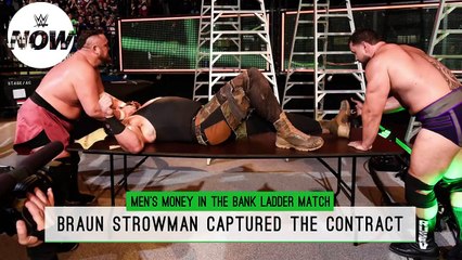 Braun Strowman wins the Men's Money in the Bank Ladder Match- WWE Now