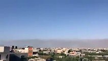 #شاهد| جانب من الدخان المتصاعد من الحرائق المندلعة في مستوطنات غلاف #غزة، فعل الطائرات الورقية والبالونات الحارقة المطلقة من القطاع اليوم.