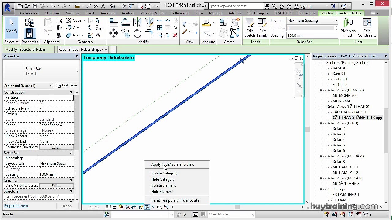 1208. _Triển khai chi tiết cho cầu thang trong Revit  mp4