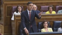 Sánchez pasa su primera sesión de control en el Congreso como jefe del Ejecutivo