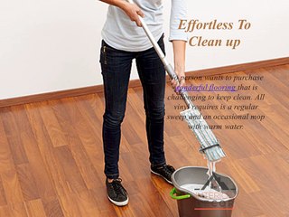 What styles of vinyl sheet flooring will you get on the Property