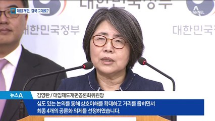 대입 개편 4가지 시안 발표…결국 도돌이표?