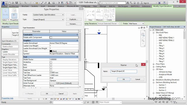 1202. _Triển khai chi tiết cho mặt bằng móng trong Revit mp4
