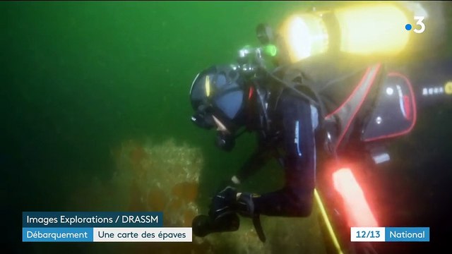 Débarquement : une carte des épaves