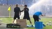 Croatia's Rakitic and Lovren caught out by rogue sprinkler