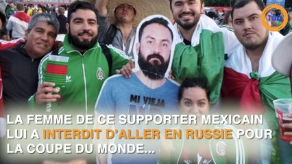 Un supporter en carton en Russie