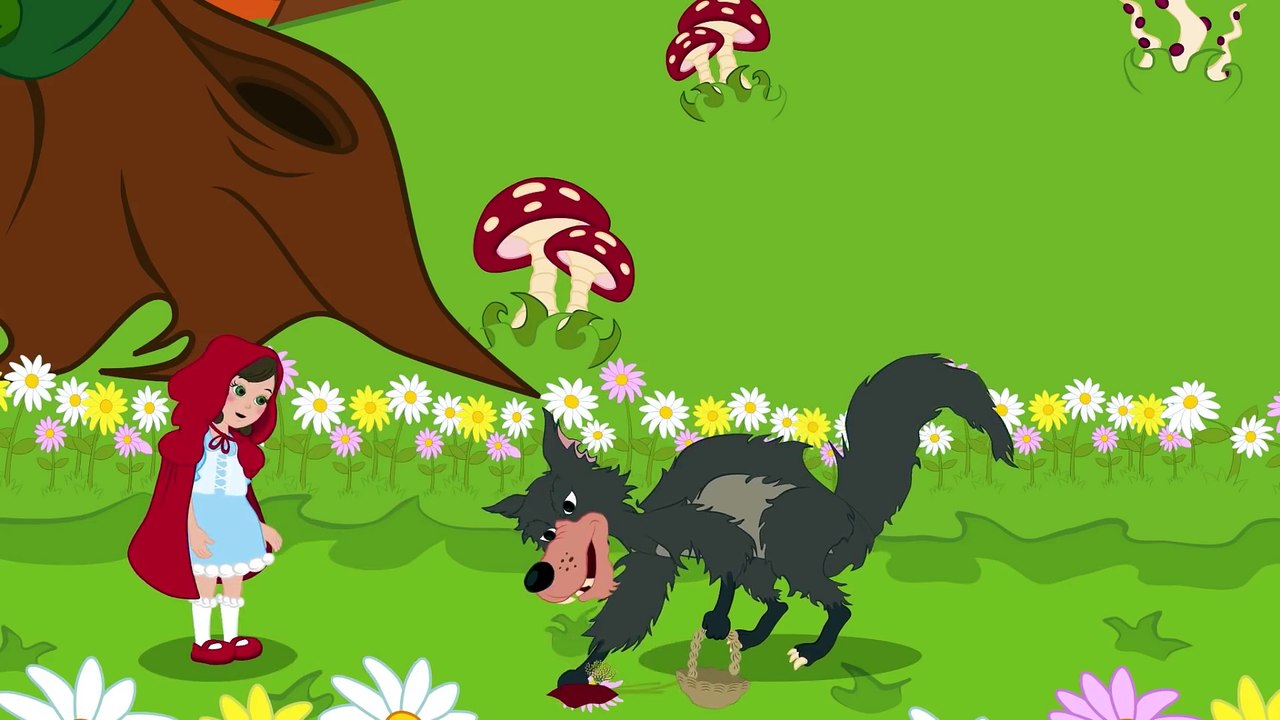 Czerwony Kapturek - Dziecięca bajka na dobranoc - Kreskówka