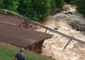 Flooding Causes Total Collapse of Road in Houghton, Michigan