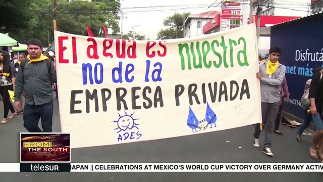 Activists Oppose The Privatization Of Water In El Salvador