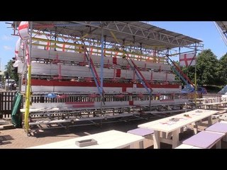 Norfolk Pub Builds World Cup Grandstand In Garden - Russia 2018