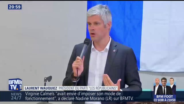 Ceux qui font la politique la font uniquement guidés par un parcours , Laurent Wauquiez multiplie les allusions à Virginie Calmels