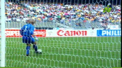 الشوط الثاني مباراة البرازيل و كوستاريكا 1-0 كاس العالم 1990