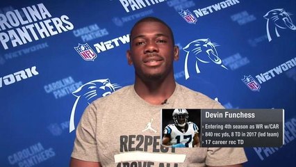 Devin Funchess breaks down why the Panthers' receiving corps will excel in 2018