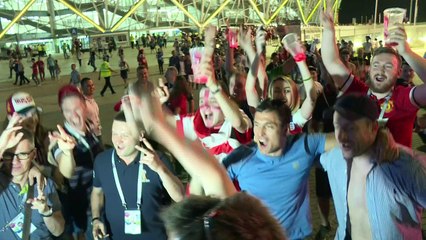 Torcedores ingleses aliviados