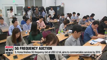 S. Korea completes 5G frequency bid to speed up commercialization by 2019