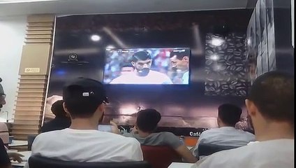 شاهد ردة فعل جماهير المغربية بعد هدف المنتخب تونسي