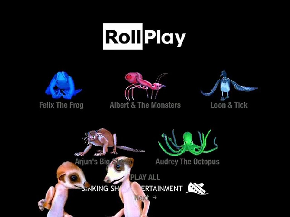 Roll Play DVD menu