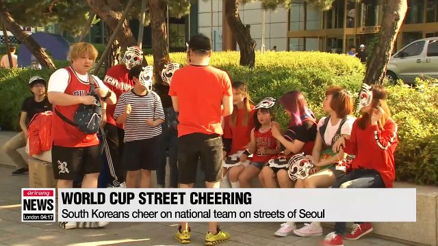 World Cup - South Koreans cheer on national team on streets of Seoul