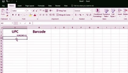 How to create barcode in Excel using barcode font