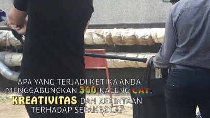 DI BALIK LAYAR: Mural Ronaldo Terpampang Di Kazan