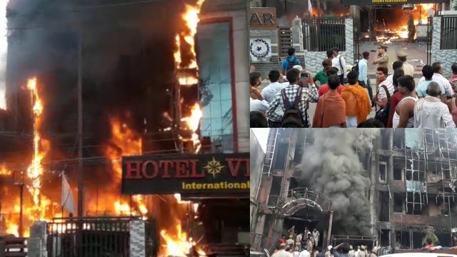 लखनऊ के होटल विराट में लगी आग से अब तक पांच लोगों की मौत - video Dailymotion