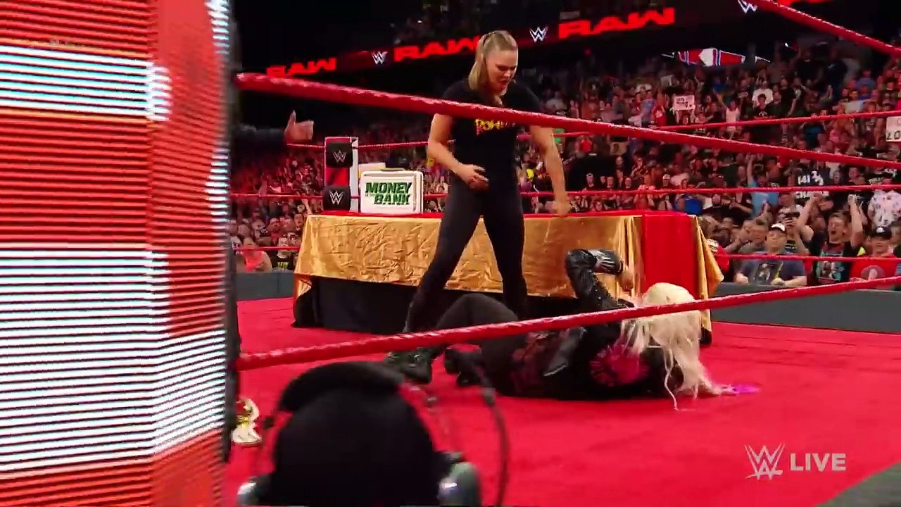 Ronda Rousey is suspended after launching an attack- Raw, June 18, 2018
