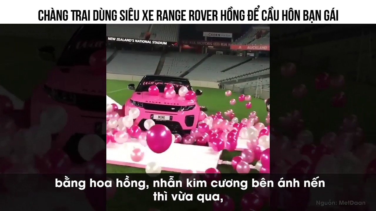Chê nhẫn kim cương lỗi thời, chàng trai dùng xe Range Rover cầu hôn bạn gái khiến CĐM ghen đỏ mắt