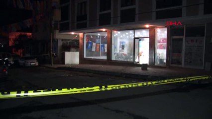 Seçim irtibat bürosuna ses bombası atıldı