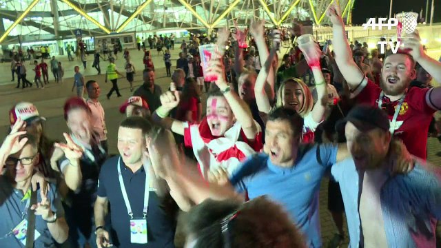 Mondial-2018 : la joie des supporters anglais après la victoire