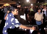 Amitabh Bachchan  Sunil Shetty and Anu Malik at a Bollywood party