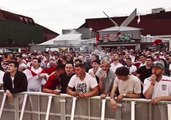 England Fans Showered in Beer as Wild Celebrations Greet Harry Kane Winner