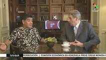 Diego Maradona se solidariza con Nicaragua y con el presidente Daniel:“Ahora que Nicaragua está pasando un momento malo, quiero ser más Sandinista que nunca “