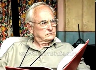 Ismail Merchant  James Ivory from the set of Merchant Ivory film shoot Hifazat Mein