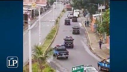 Antimotines y paramilitares continuaron intimidando a la población de Managua. Este video fue grabado en el sector del paso a desnivel de Rubenia >>