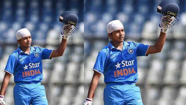 Prithivi Shaw hits 132 runs off 90 balls in India A match in England | वनइंडिया हिंदी