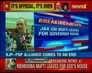 Political Reaction After BJP-PDP Alliance Break