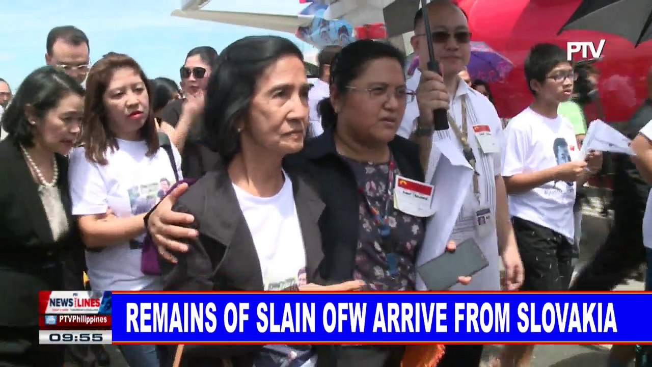 NEWS: Remains of slain OFW arrive form Slovakia