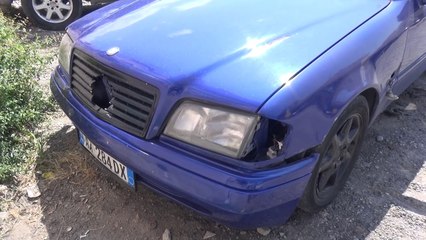 SHPERTHIM TRITOLI MAKINES SE NJE POLICI NE SHKODER, NUK DIHEN SHKAQET DHE AUTORET, VETEM DEME MATERI