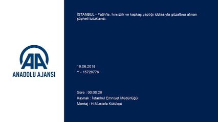 Fatih'te hırsızlık ve kapkaç şüphelisi tutuklandı - İSTANBUL