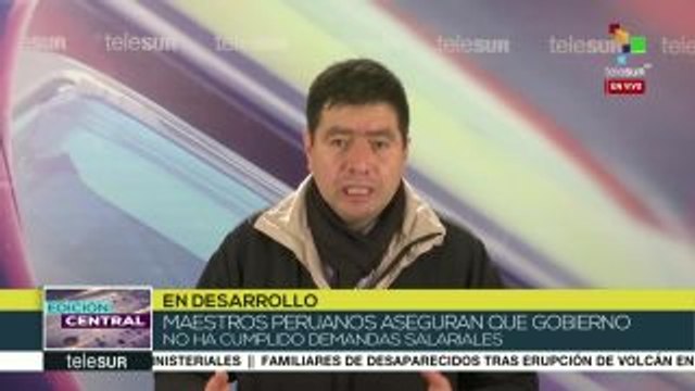 Maestros peruanos aseguran que gob. no ha cumplido sus demandas