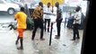 2 Grown Nigerian Men Seriously Fighting Inside Heavy Rain