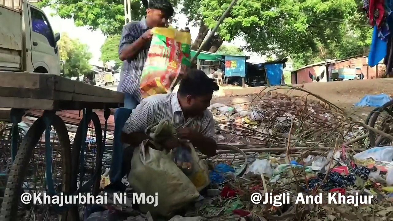 ખજુરભાઈ ભંગારવાળા - Khajur bhai ni moj - jigli khajur comedy video