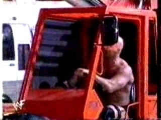 WWE  Survivor Series 2000 Austin drops HHH in a car